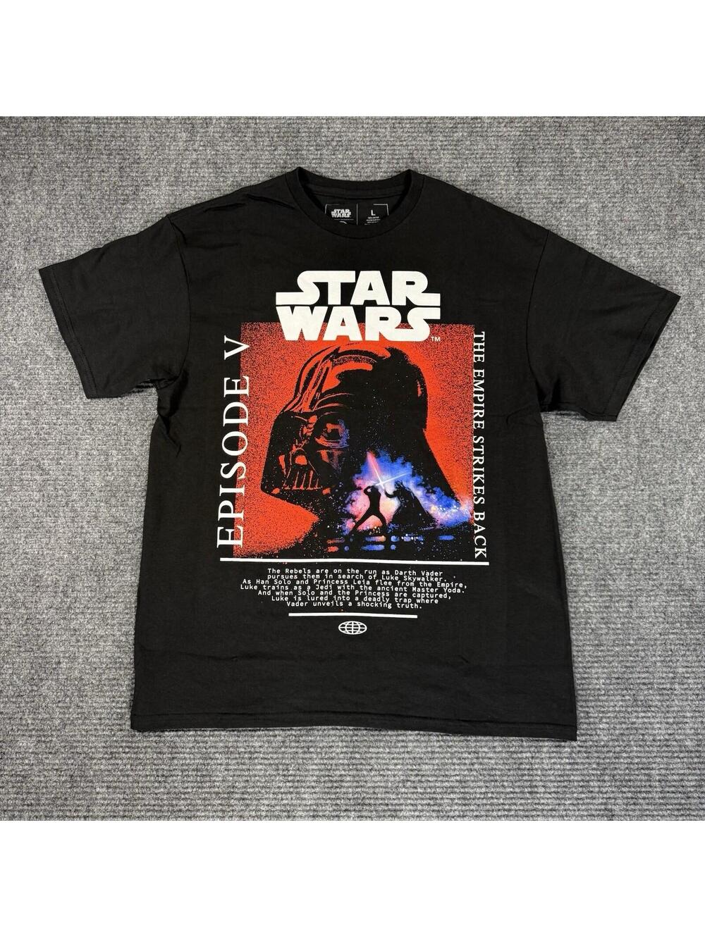 Star Wars x CVLA Episode 5 Darth Vader Graphic Black Short Sleeve Shirt Size L